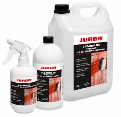 Jurga Cleaner BR 1L do czyszczenia oraz usuwania wykwitów wapiennych, solnych oraz zabrudzeń gipsowych, cementowych