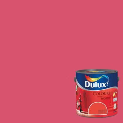 DULUX Kolory Świata Malinowa Granada 2,5 L - Farba do ścian i sufitów