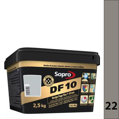 Sopro DF 10 2,5kg - 22 kamienno - szary - Design Fuga Flex 1-10 mm