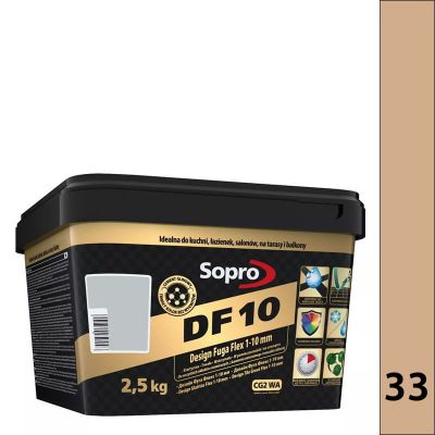 Sopro DF 10 2,5kg - 33 beż  jura - Design Fuga Flex 1-10 mm DF10