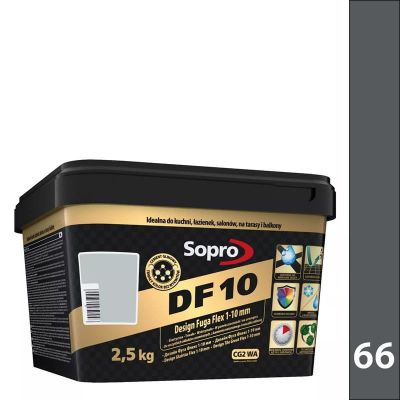 Sopro DF 10 2,5kg - 66 antracyt - Design Fuga Flex 1-10 mm DF10