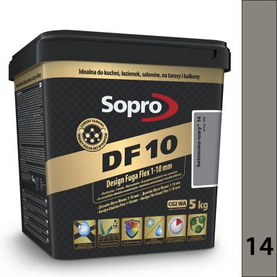 Sopro DF 10 5kg - 14 betonowo-szary - Design Fuga Flex 1-10 mm DF10