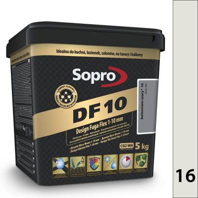 Sopro DF 10 5kg - 16 jasnoszary - Design Fuga Flex 1-10 mm DF10