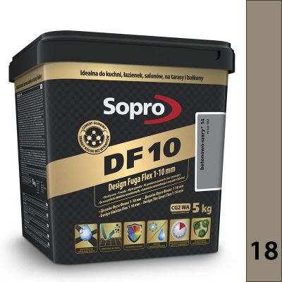 Sopro DF 10 5kg - 18 piaskowo - szary - Design Fuga Flex 1-10 m DF10