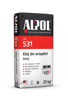 Alpol AK 531 25kg klej do dociepleń biały AK531