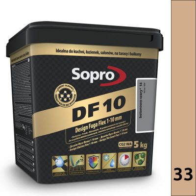 Sopro DF 10 5kg - 33 beż jura - Design Fuga Flex 1-10 mm DF10