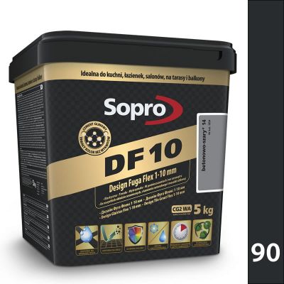 Sopro DF 10 5kg - 90 czarny - Design Fuga Flex 1-10 mm DF10