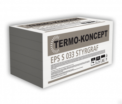 Styropian fasadowy STYROPOL TERMO-KONCEPT EPS S  12cm 0,3m3  2,5m2  λ=0,33 Styrgraf