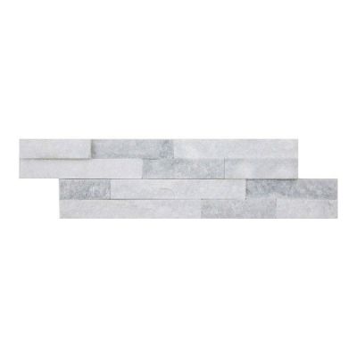 Kamień naturalny Quartz 10 x 35 cm white&grey 0,39 m2