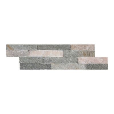 Kamień Slate 10 x 35 cm szary 0,385 m2