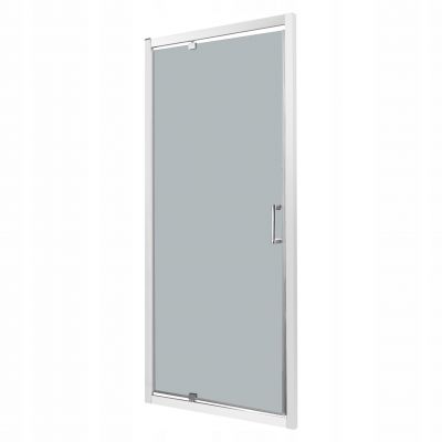 Drzwi natryskowe Kerra Optimo D 2 grafit EASY CLEAN 90 cm