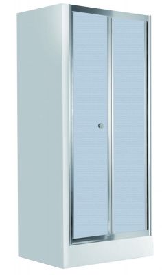 Drzwi prysznicowe Deante Flex - 80 cm - łamane - szkło szronione