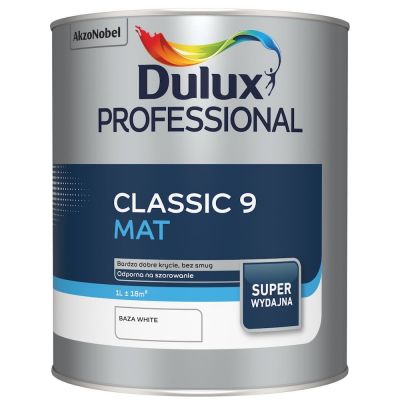 Dulux Professional Classic 9 Mat White 0,9l