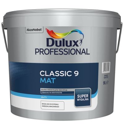 Dulux Professional Classic 9 Mat White 9l