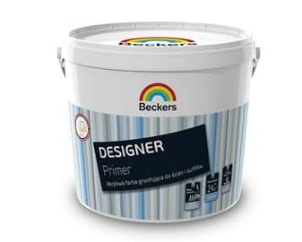 Farba akrylowa biała 10 l Designer Primer Beckers
