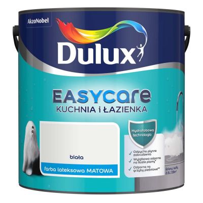 Farba Dulux Easycare kuchnia - łazienka biały 2,5 l