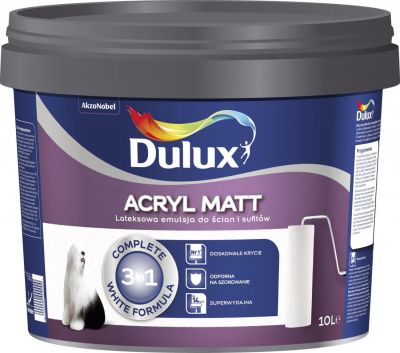Farba emulsyjna Dulux Acryl Matt 10 l biała
