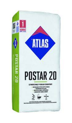 Atlas Postar 20 25kg - szybkoschnący podkład cementowy (10-80mm)