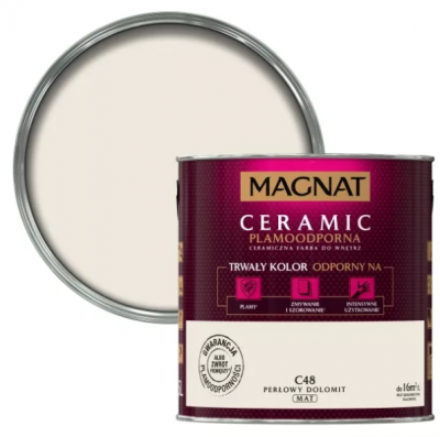 Farba ceramiczna Magnat Ceramic perłowy dolomit C48 2.5L