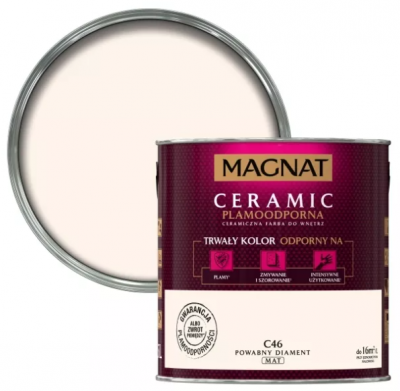 Farba ceramiczna Magnat Ceramic powabny diament C46 2.5L
