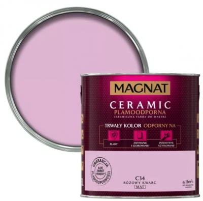 Farba ceramiczna Magnat Ceramic różowy kwarc C34 2.5L