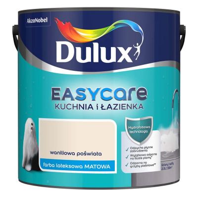 Farba do kuchni i łazienki Dulux EasyCare waniliowa poświata matowy 2,5 l
