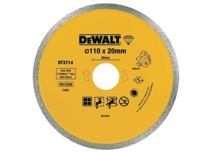 Tarcza diamentowa do glazury 110mm DeWALT DT3714
