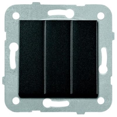 Łącznik 3-klawiszowy Viko Panasonic Novella czarny