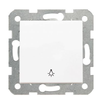 Łącznik zwierny (przycisk) z symbolem "światło" Viko Panasonic Karre biały
