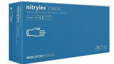 Rękawiczki nitrylex classic blue MERCATOR 100szt. rozm. L