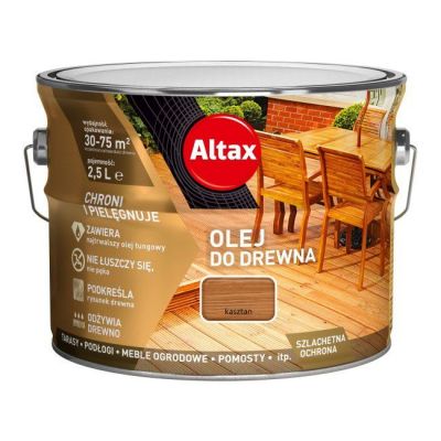 Olej do drewna Altax kasztan 2,5 l