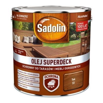 Olej do drewna Sadolin Superdeck tek 2,5 l