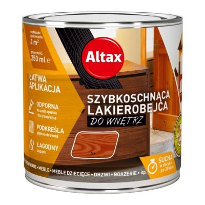 Lakierobejca szybkoschnąca do wnętrz Altax tik 0,25 l