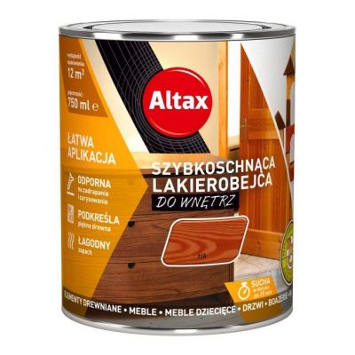 Lakierobejca szybkoschnąca do wnętrz Altax tik 0,75 l