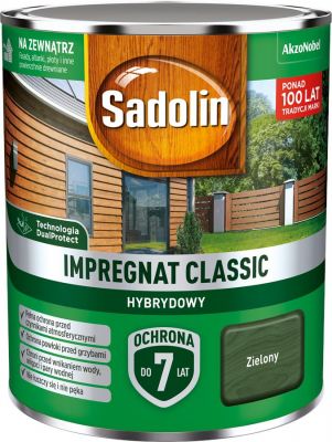 Impregnat ochronno-dekoracyjny hybrydowy Classic 0,75 L zielony SADOLIN