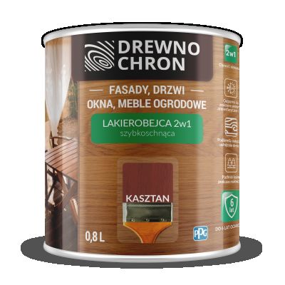 Lakierobejca 2w1 kasztan 0,8 L DEREWNOCHRON