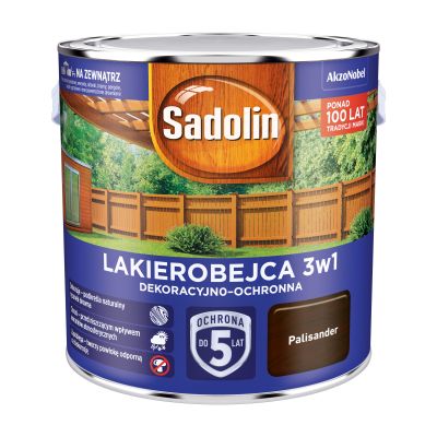 Lakierobejca dekoracyjno-ochronna 3w1 - 2,5 L palisander SADOLIN