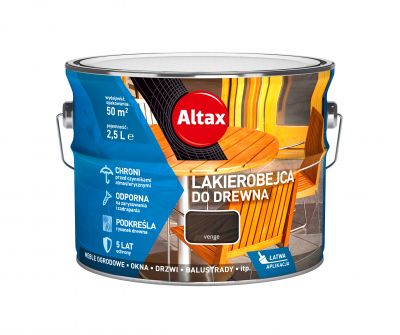 Lakierobejca do drewna 2,5 L venge ALTAX