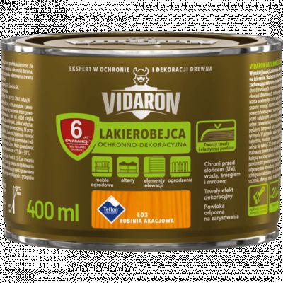 Lakierobejca do drewna robinia akacjowa 0,4 L VIDARON