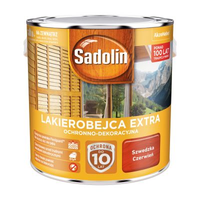 Lakierobejca Extra 2,5 L szwedzka czerwień SADOLIN
