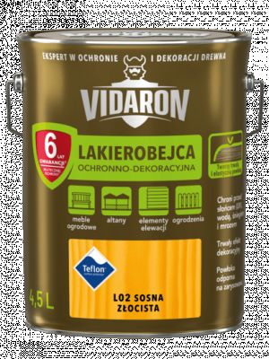 Lakierobejca ochronno-dekoracyjna sosna złocista L02 4,5 L VIDARON