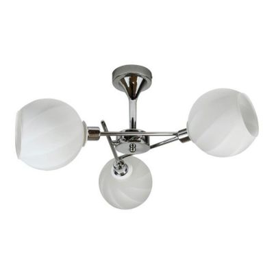 Lampa wisząca Raul 3 x 40 W E14 chrom / biały