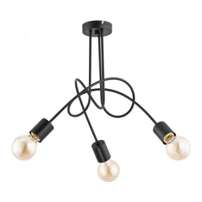 Lampa wisząca Tango 3 x 60 W E27 czarna