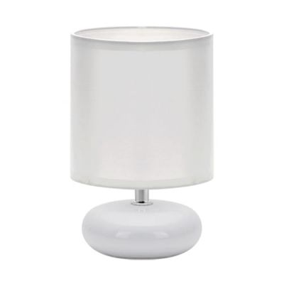 Lampka stołowa biała 40W PATI E14 WHITE Ideus 03143