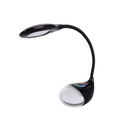 Lampka biurkowa LED 6W z regulacją światła i włącznikiem dotykowym czarna BOA BLACK RGB Ideus 04001