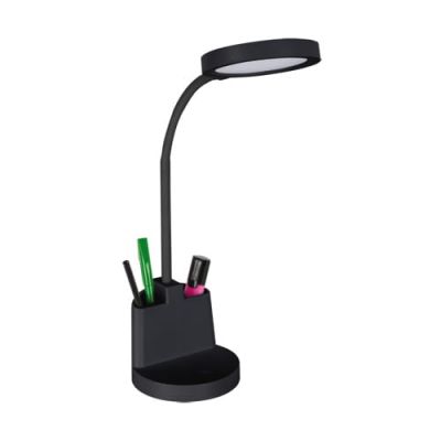 Lampka biurkowa LED 8W z regulacją światła i włącznikiem dotykowym czarna LABOR BLACK Ideus 03824