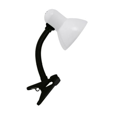 Lampka do czytania z klipsem 40W biała TOLA E27 WHITE CLIP Ideus 02853