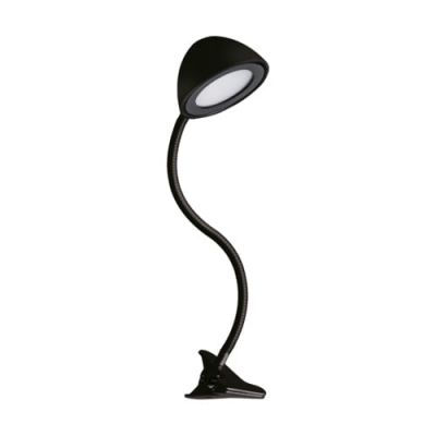 Lampka do czytania z klipsem LED 4W czarna RONI BLACK CLIP Ideus 02877