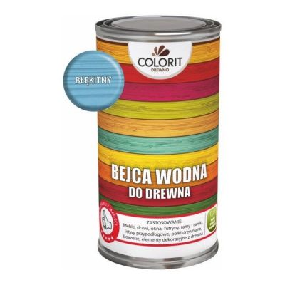 Bejca wodna Colorit Drewno błękitna 0,5 l