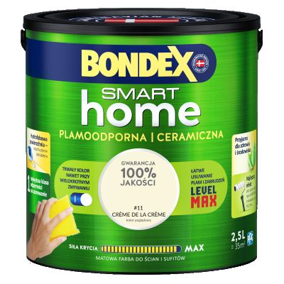 Farba plamoodporna creme de la creme 2,5 L BONDEX SMART HOME